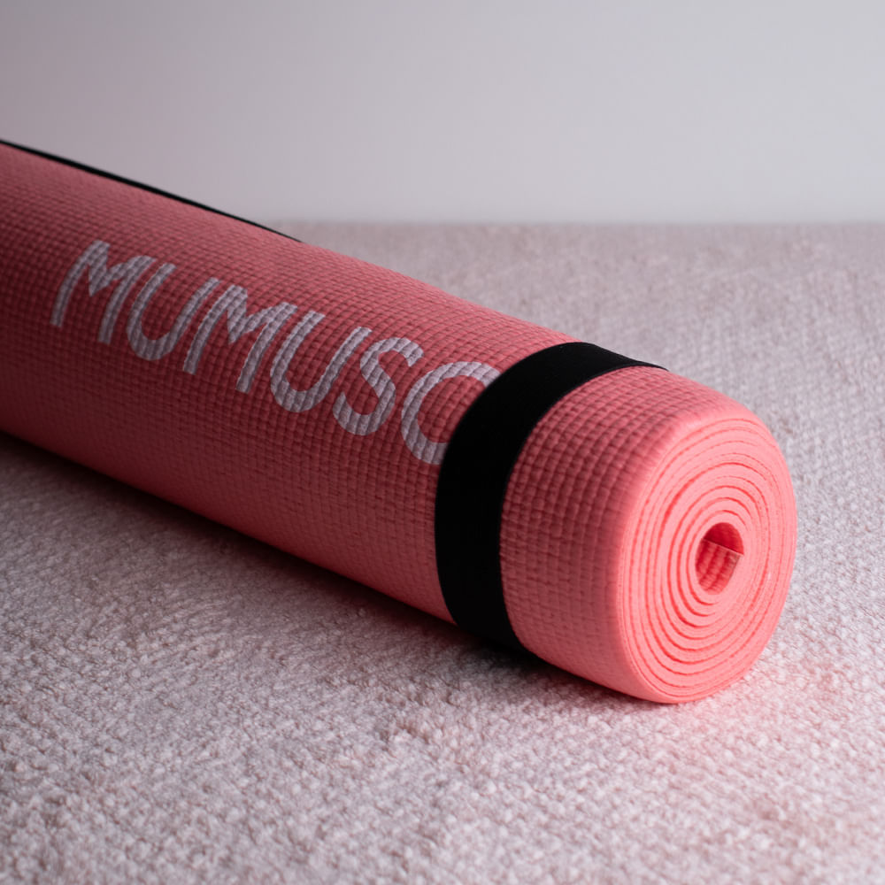 Mat Yoga Con Correa De Transporte Rosa