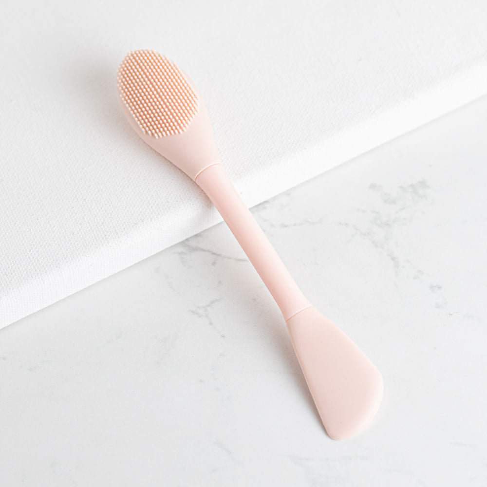 Cepillo De Limpieza De Silicona Y Espatula De Mascarilla