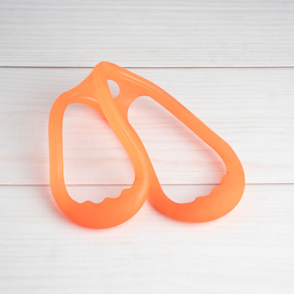 Banda Elastica De Resistencia Y Estiramiento De 2 Anillos-Naranja