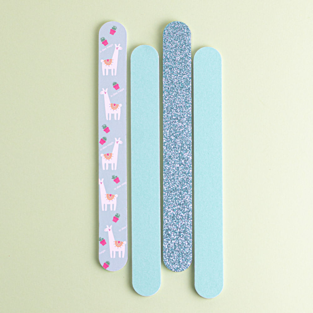 Set X 4 Limas De Uñas Azul