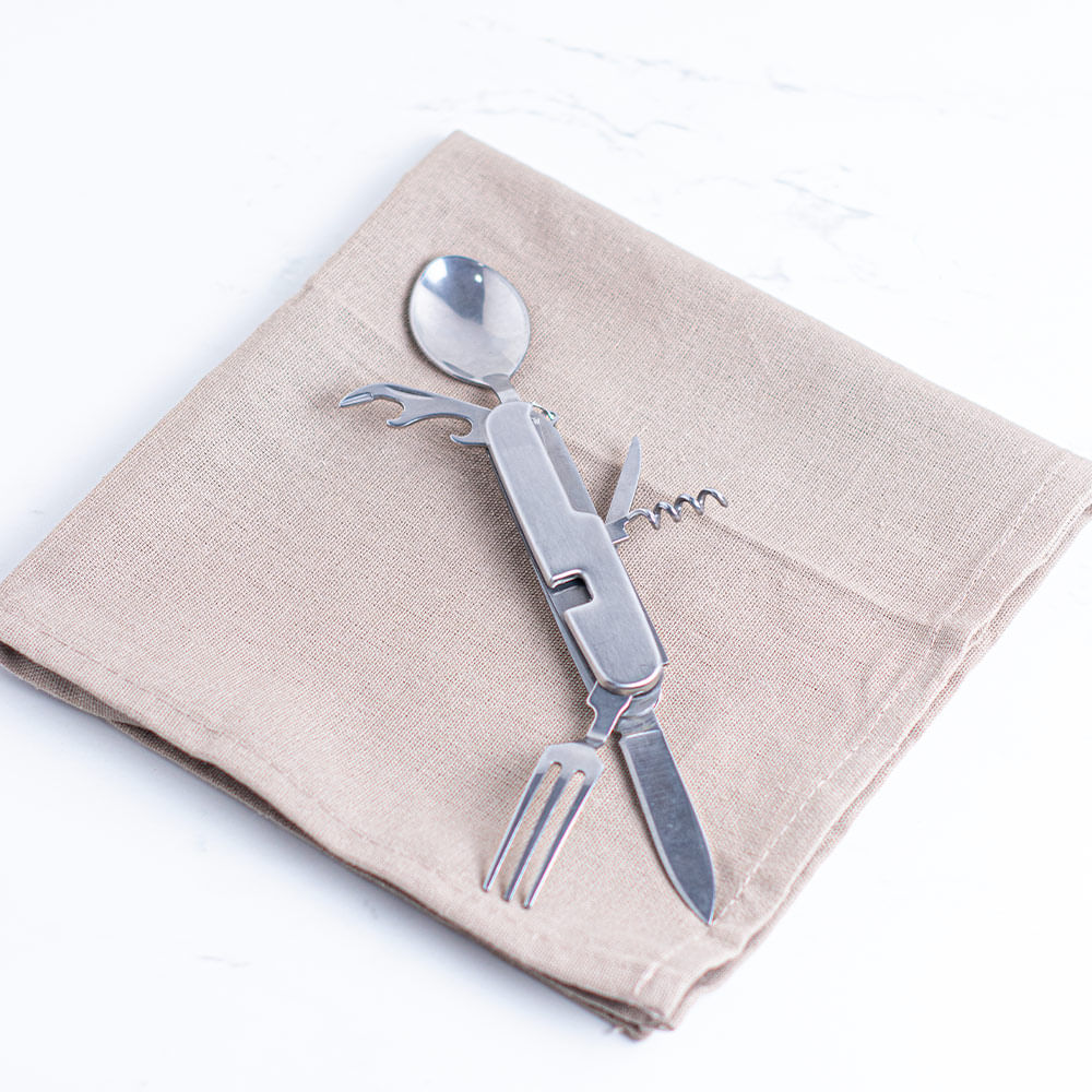 6 In 1 Detachable Folding Flatware Set