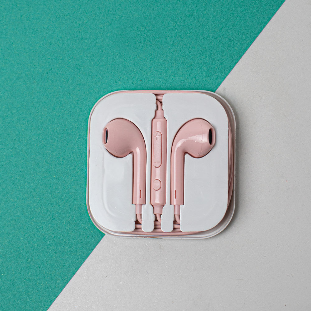 Auriculares de Moda Coloridos Rosa