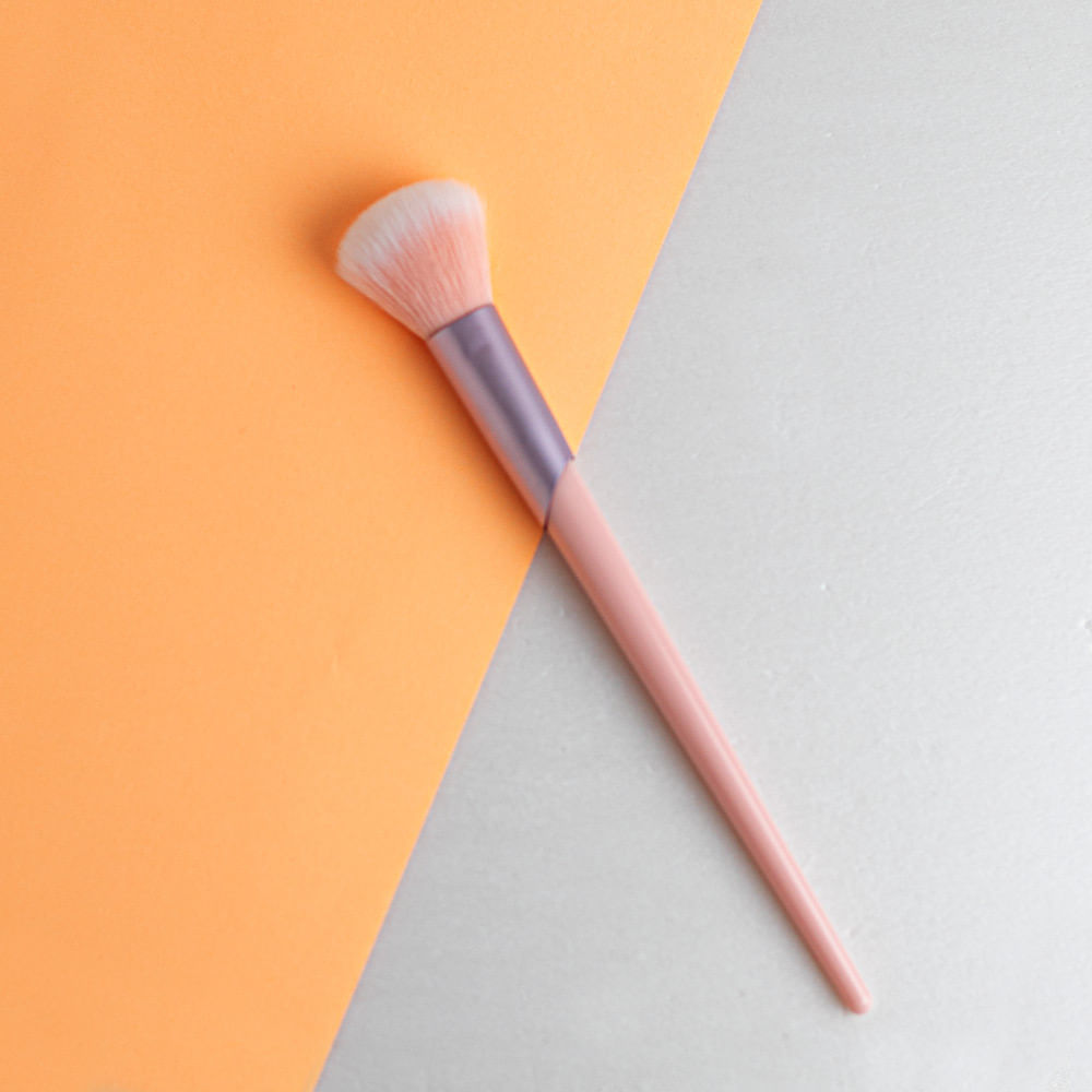 Brochas Para Maquillaje En Polvo Rosa Bebe
