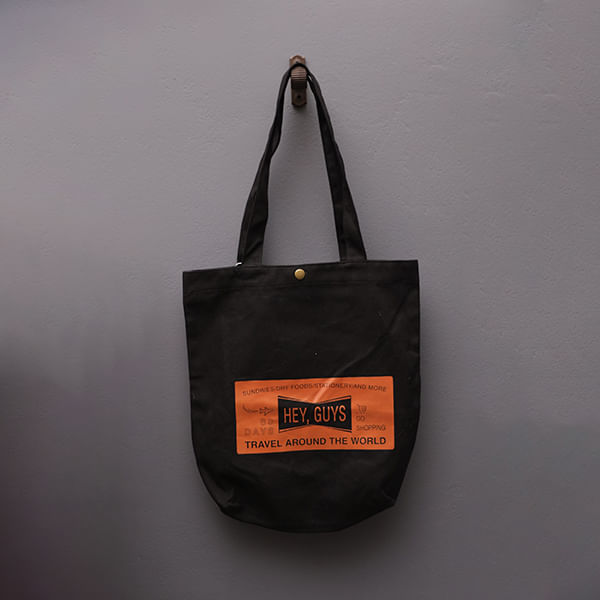 Bolso De Lona-Negro