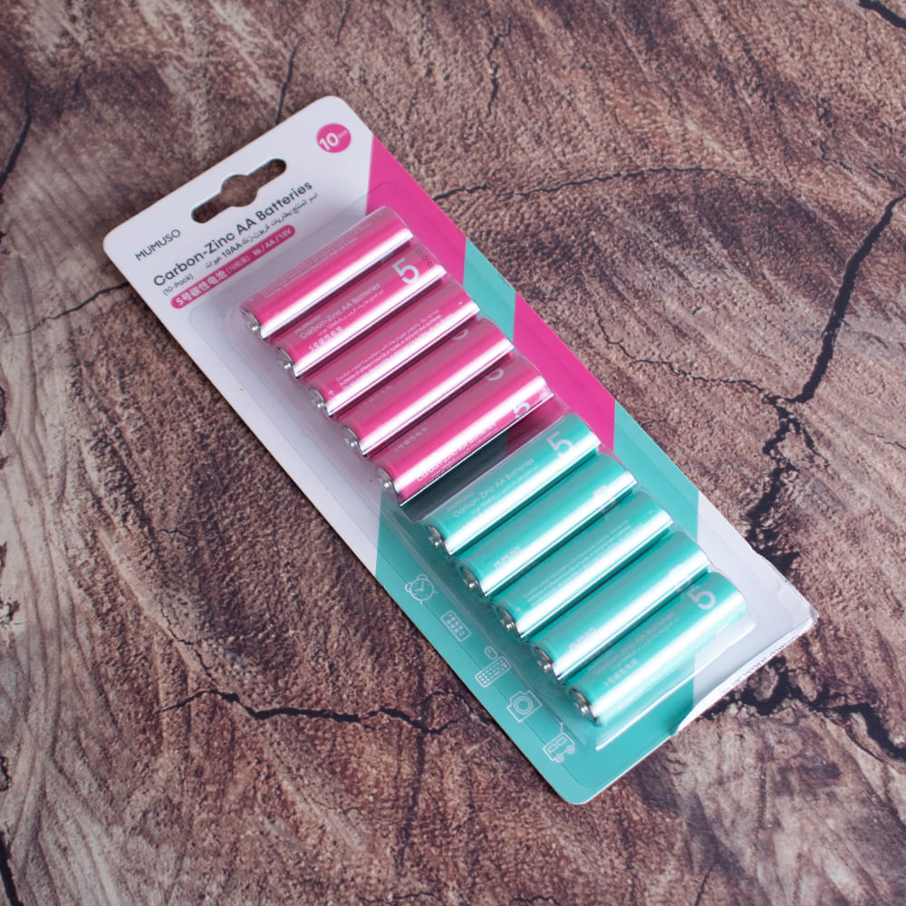 Pilas De Carbono Y Zing "Aa" Pack X 10