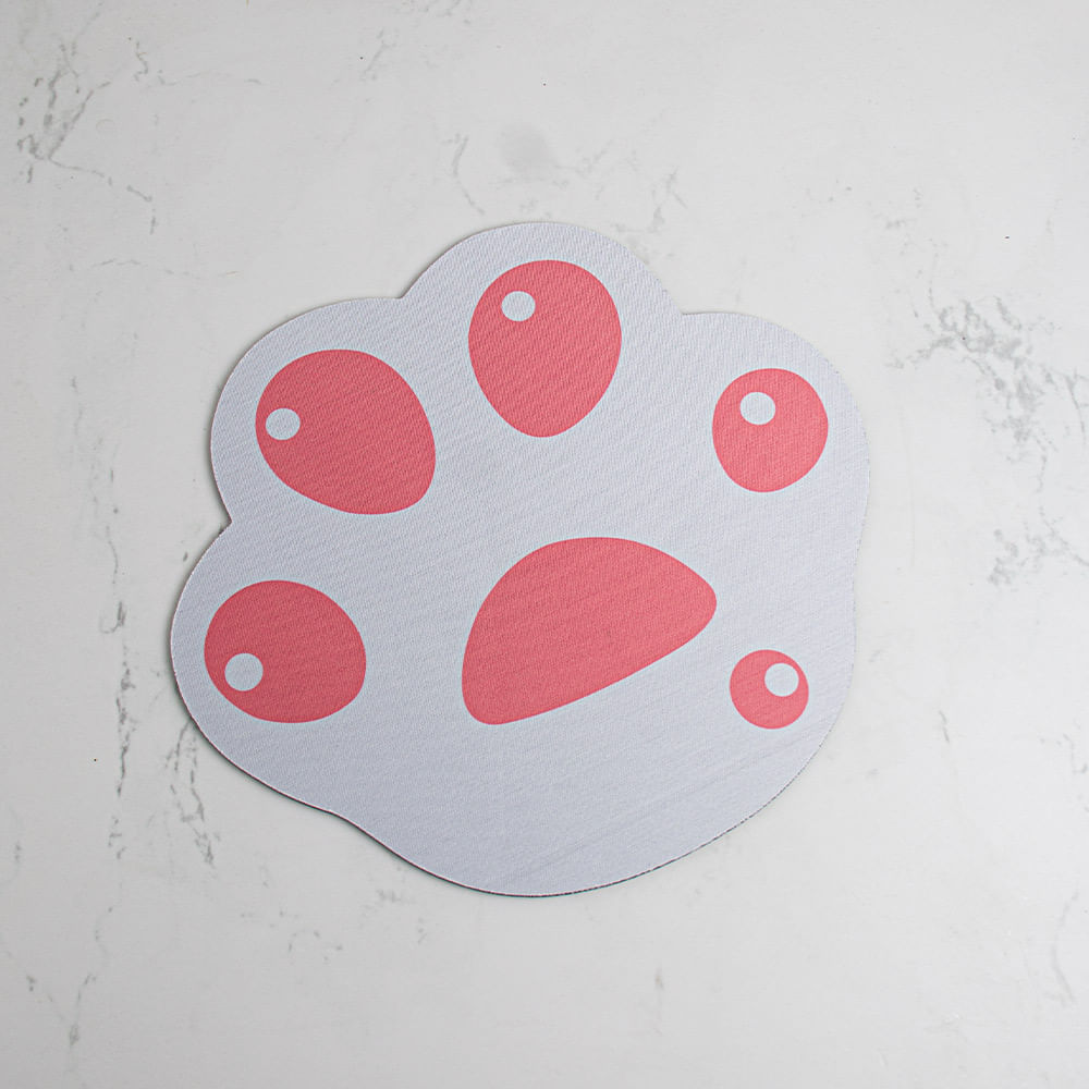 Pad Para Mouse Modelo Pata De Gato - Beige