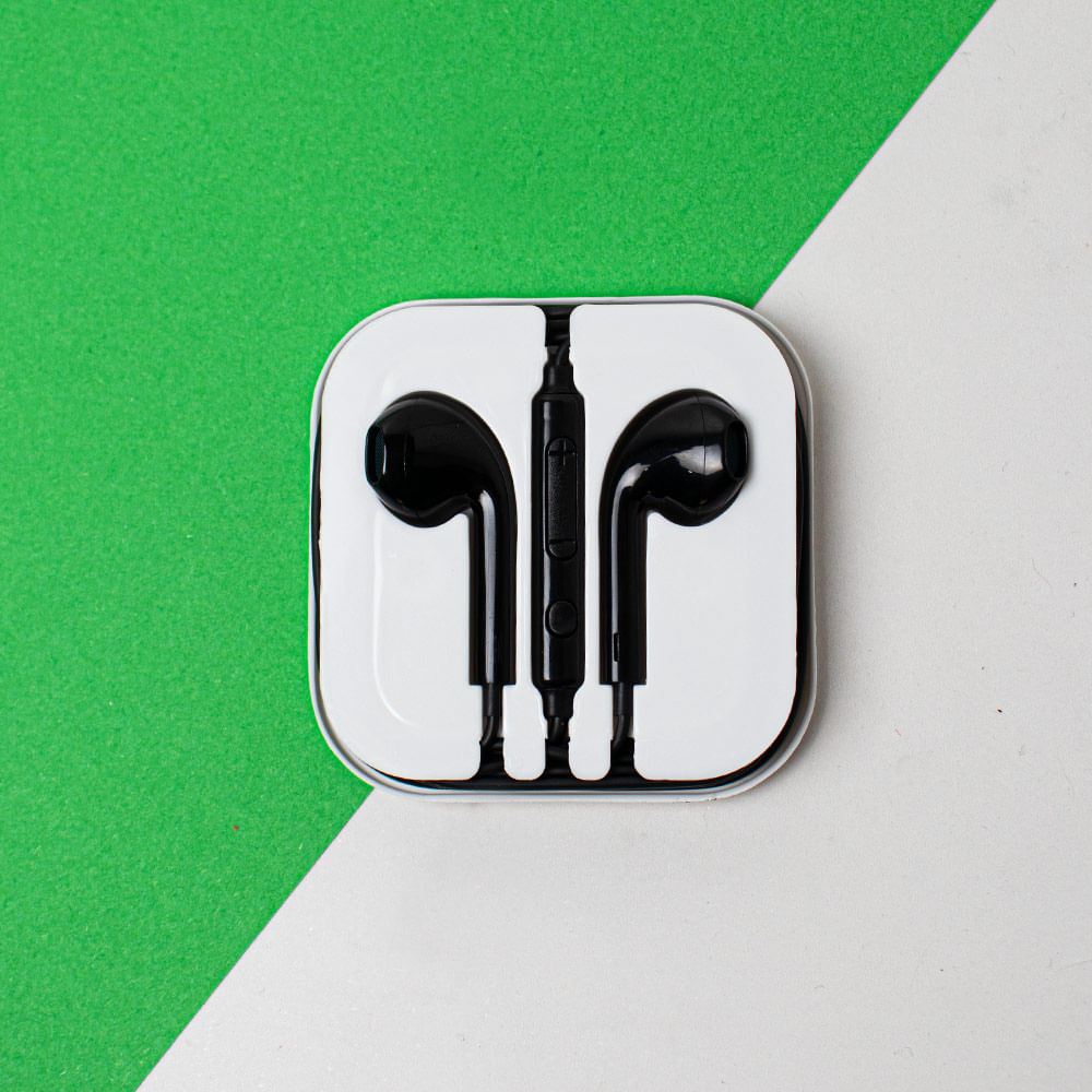 Auriculares con Cable Negro