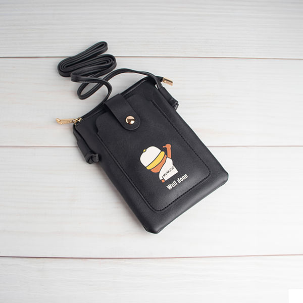Bolso Multifuncion Cartoon Negro
