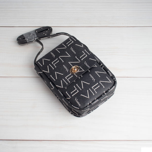 Bolso Multiuso Letras Negro