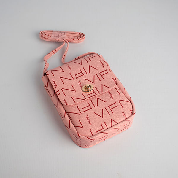 Bolso Multiuso Letras Rosa