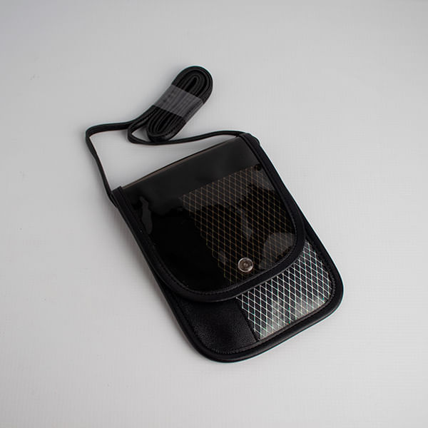Bolso Para Celular Malla Negro