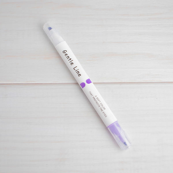 Iluminador Doble Punta Color Morado