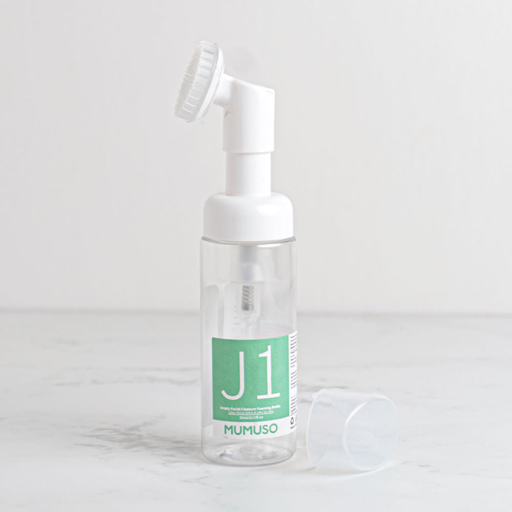 Frasco De Espuma Limpiador Facial Vacío Con Cepillo De Silicona 50 Ml