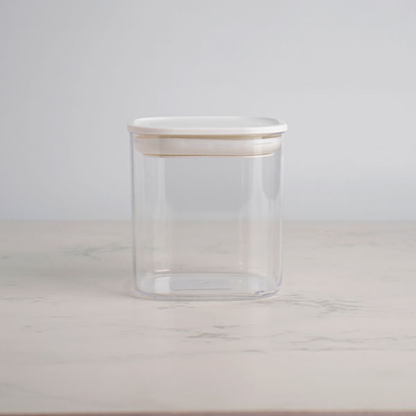 Contenedor Para Almacenamiento De Alimentos Con Tapa Hermética Cuadrado 600Ml