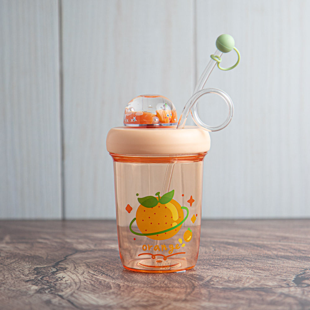 Botella De Agua Diseño De Frutas Naranja