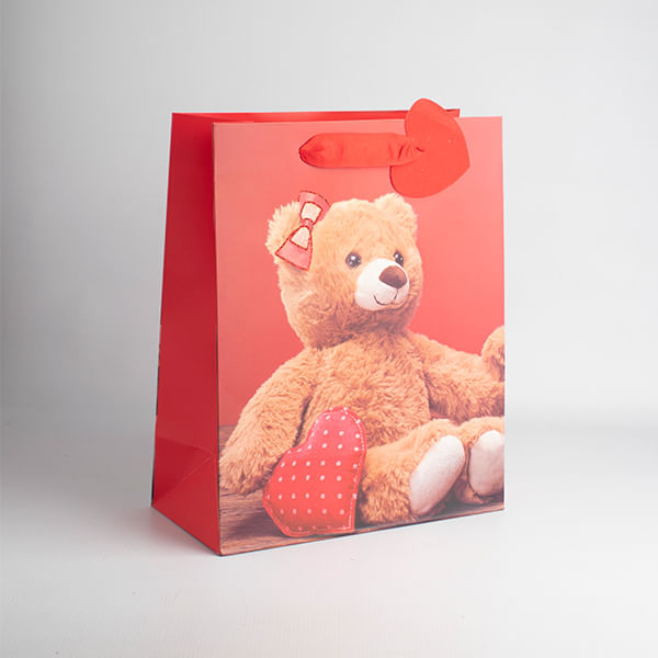 Bolsa De Regalo Oso Con Corazón Amoroso