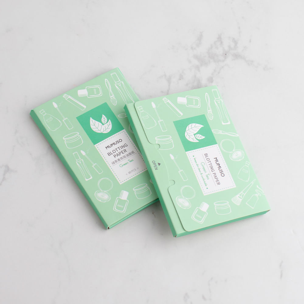 Papel Secante Maquillaje Té Verde