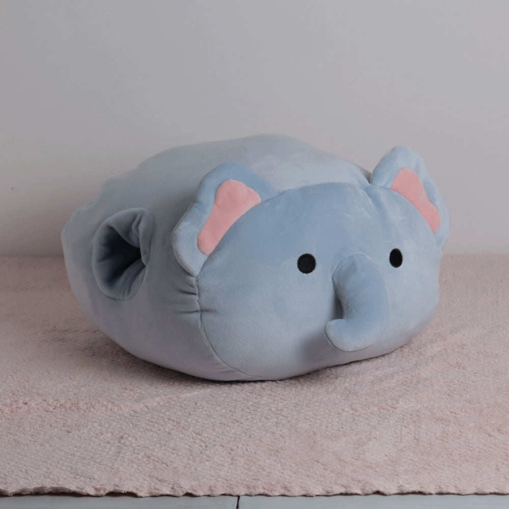 Almohada Calentador De Manos Elefante Lindo Azul