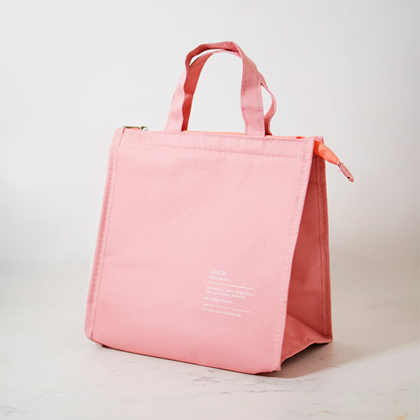 Bolso Para Transportar Alimentos-Rosa Con Diseño