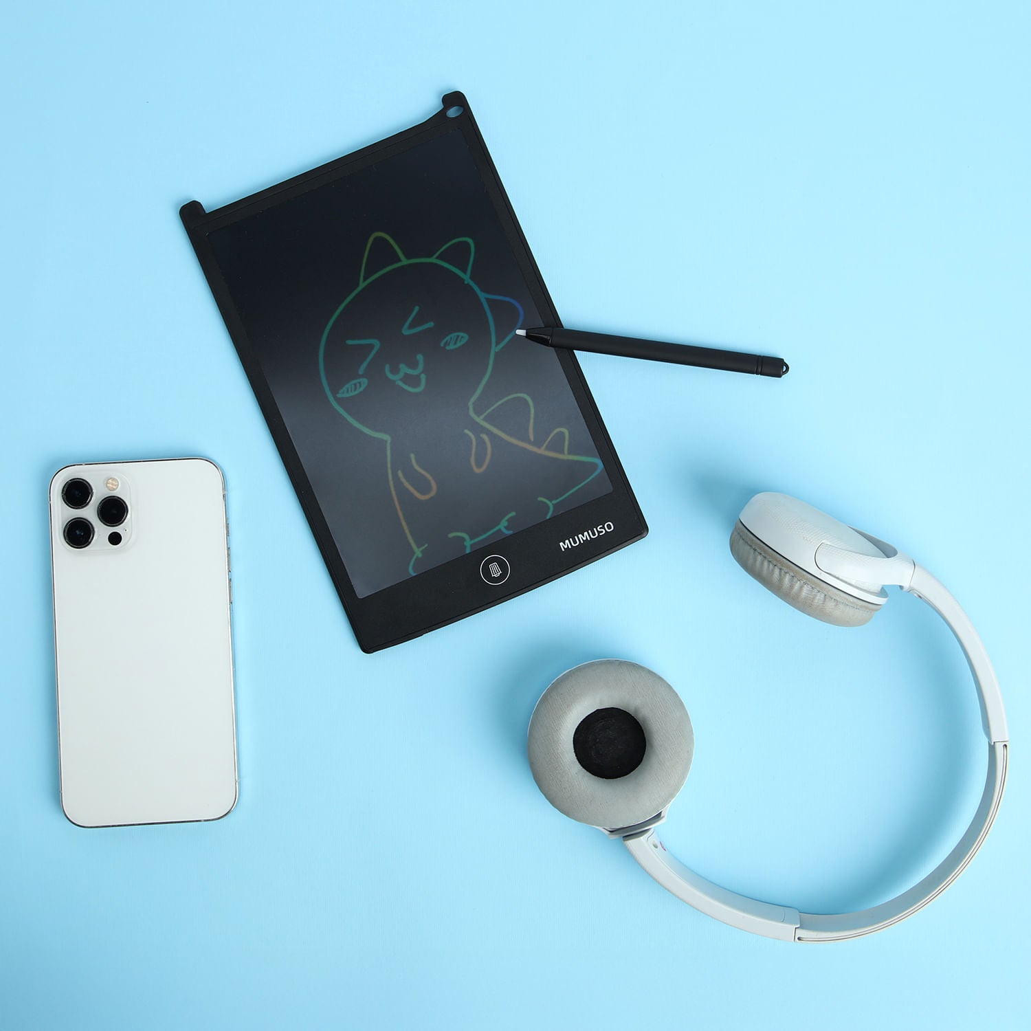 Tableta de Escritura Tipo LCD para Niños Negro
