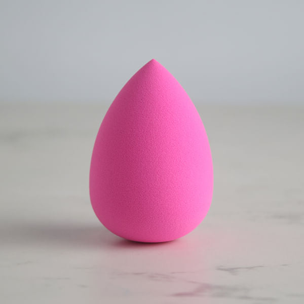 Esponja de Maquillaje con Estuche Gota de Agua Fucsia