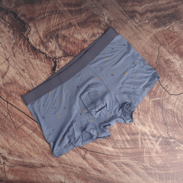 Bóxer Sin Costuras Con Letras Para Hombre Azul Xl
