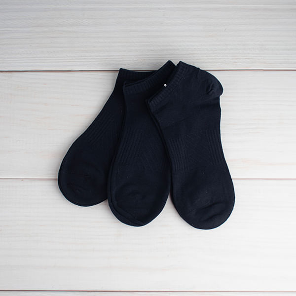 Calcetines Bajos De Hombre 3 Pares Azul Marino