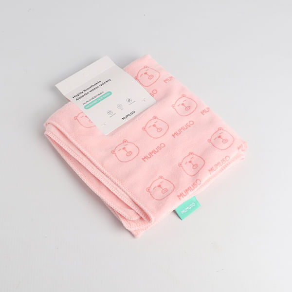 Toalla Facial De Microfibra Rosa