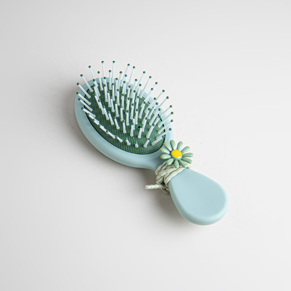 Cepillo Para Pelo Mini Air Cushion Dibujo Verde