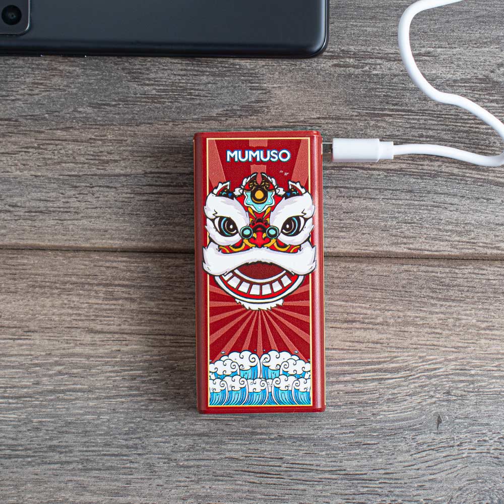 Mini Quick Charge Power Bank 10000Mah Red