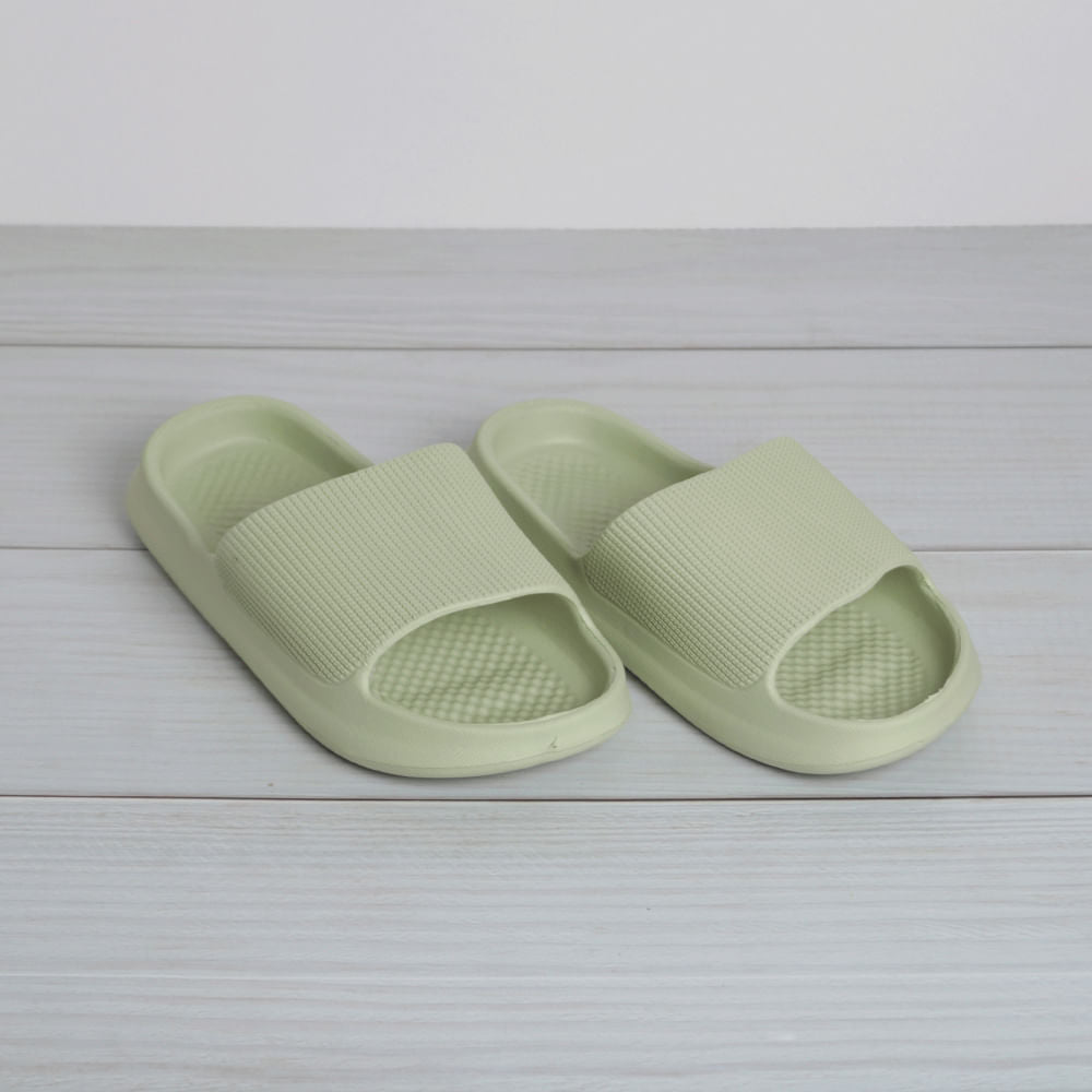 Pantuflas Minimalismo Verde Talla 36-37