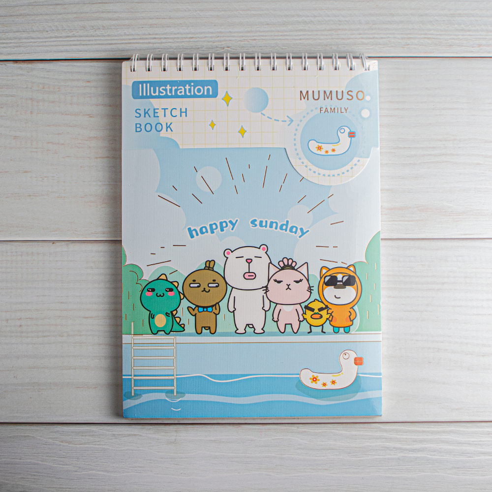 Cuaderno De Bocetos A4 Familia Mumuso