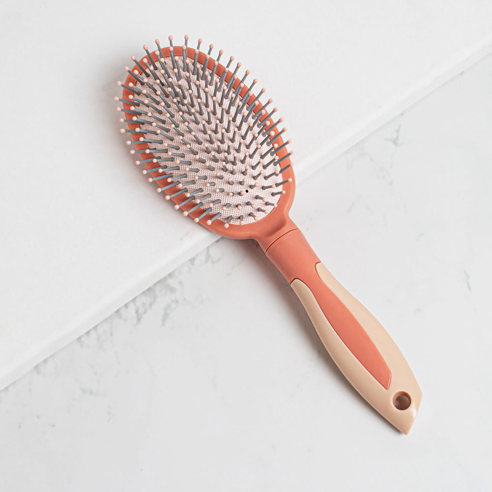 Oval Air Cushion Hair Brush Pink