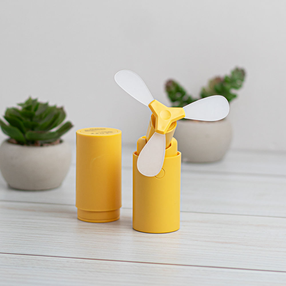 Mini Ventilador Portátil Amarillo