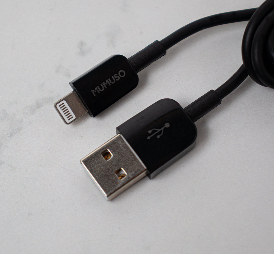 Cable Usb Portatil Para Iphone Negro