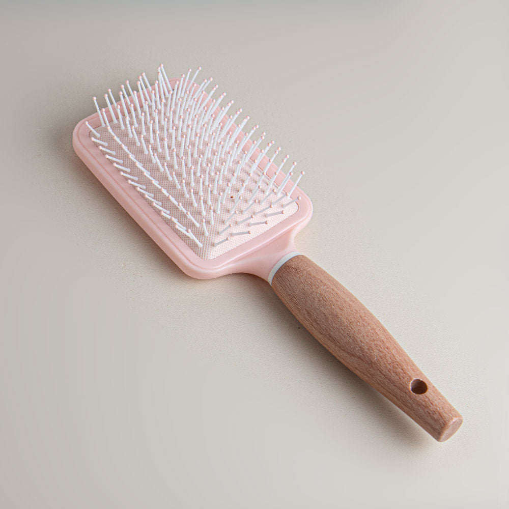 Cepillo De Pelo Rectangular Rosa