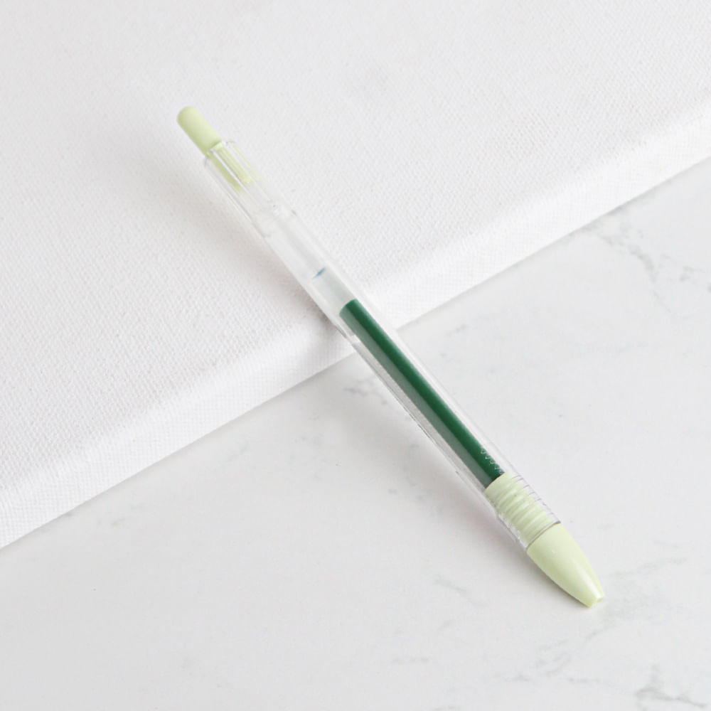 Retractable Gel Ink Pen Green