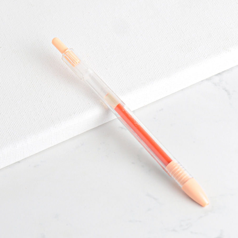 Retractable Gel Ink Pen Orange