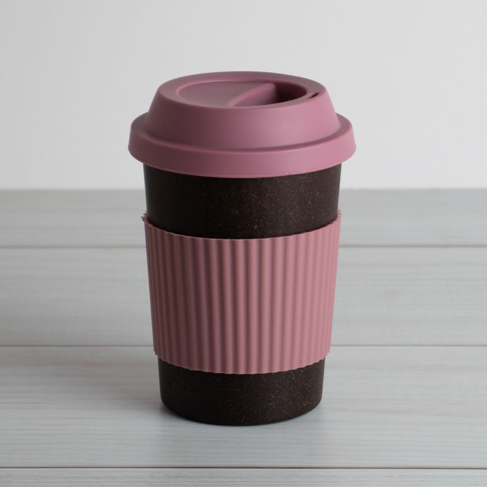 Taza de Café Morado Rosado 300 Ml
