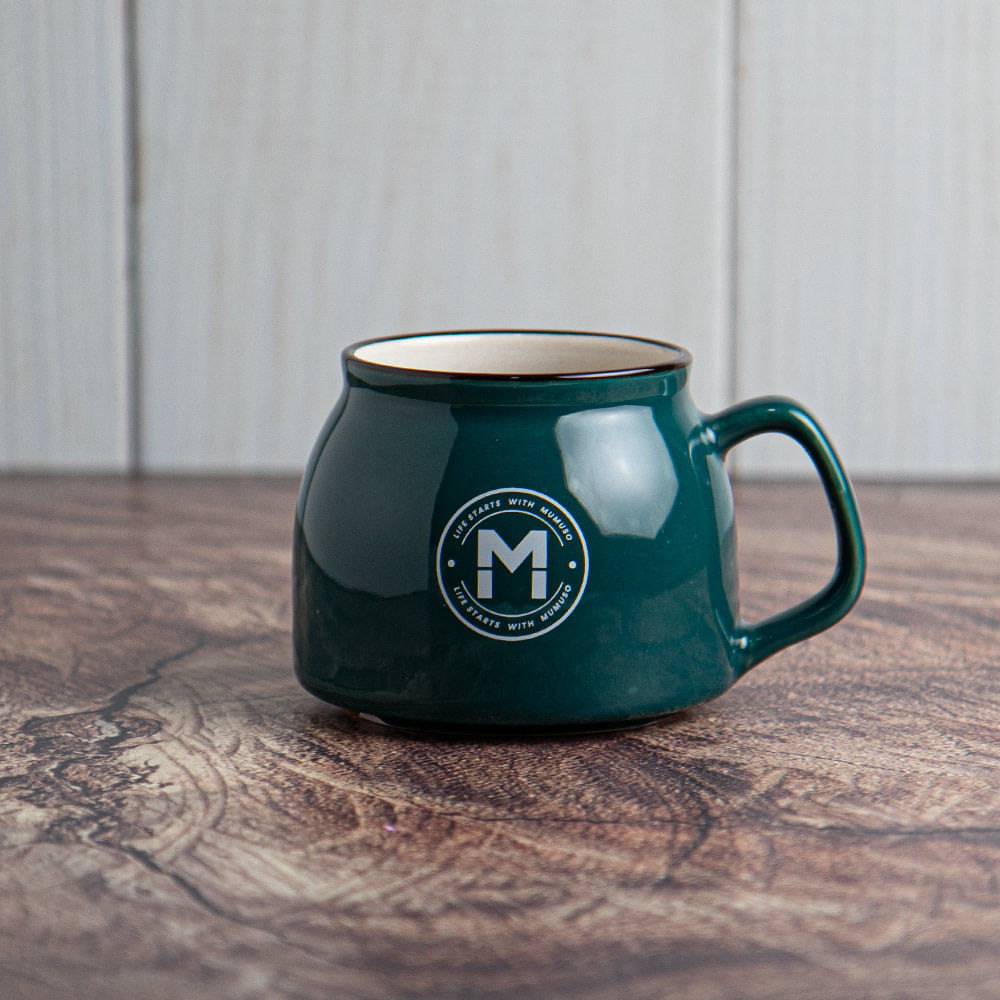 Taza De Cerámica Pequeña Verde Profundo 250Ml