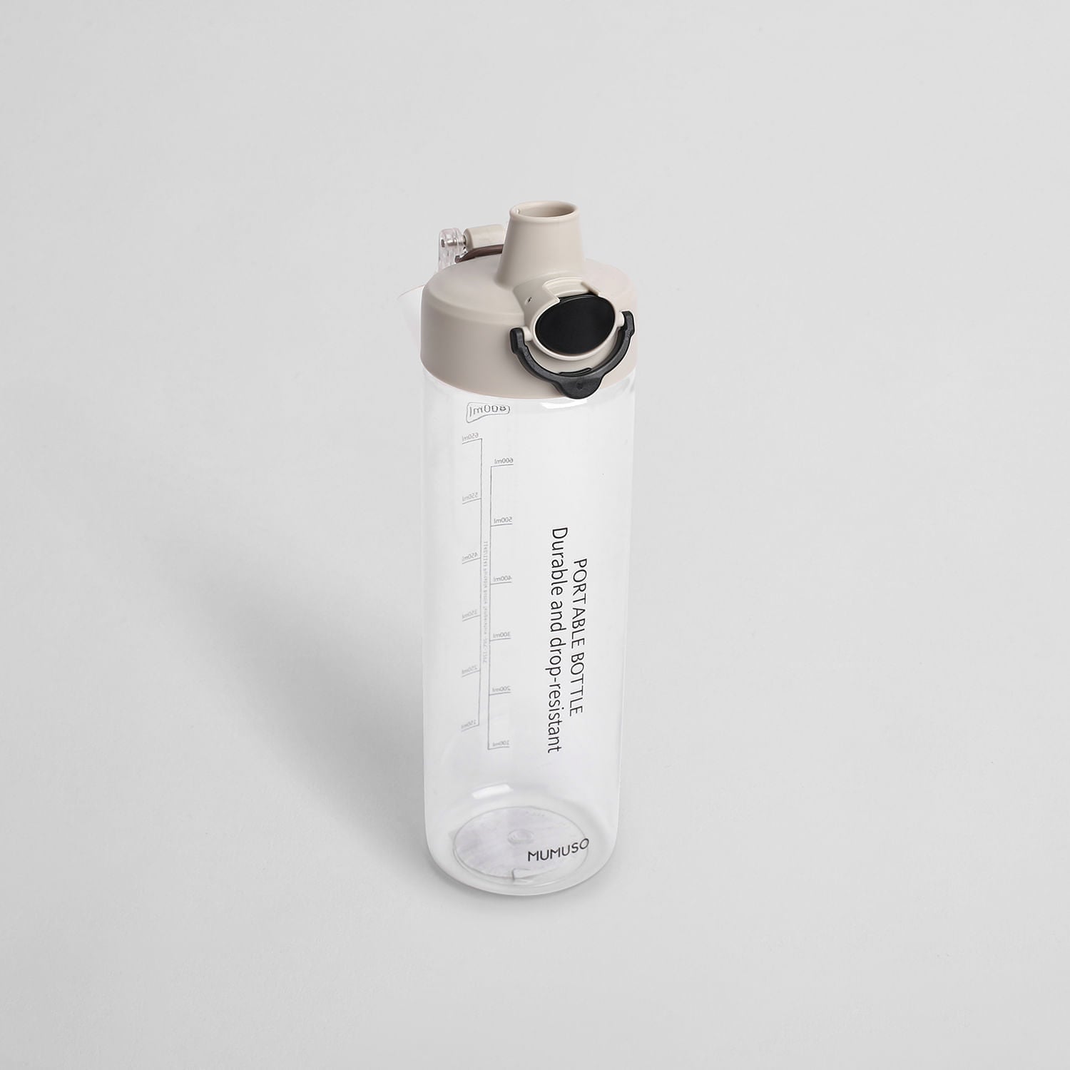 Botella Deportiva con Tapón Flip Gris 800ml