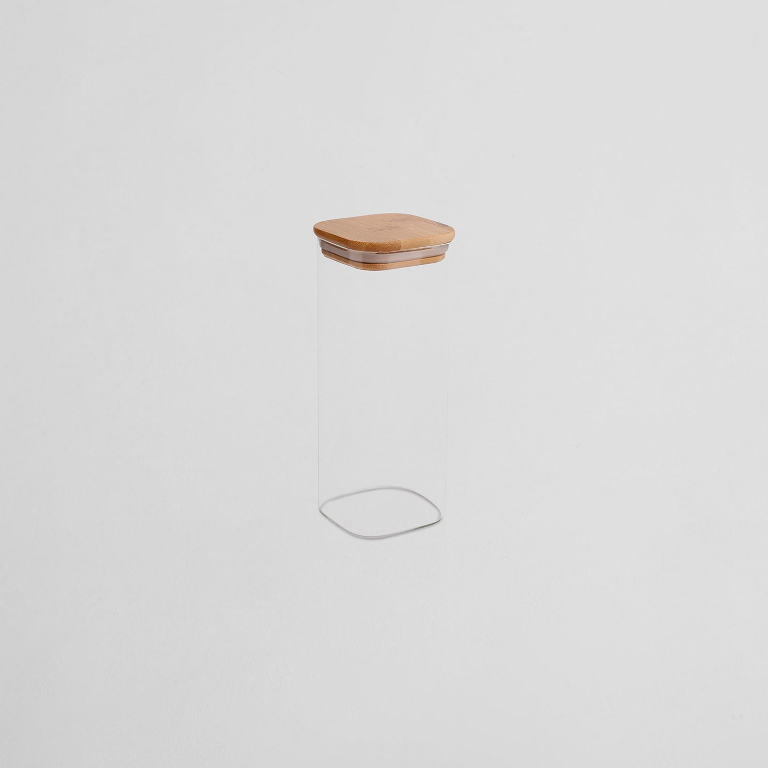 Recipiente de Almacenamiento Cuadrado de Vidrio 1000 ml