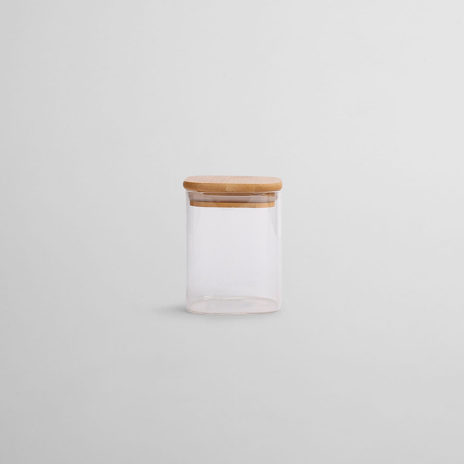 Recipiente de Almacenamiento Cuadrado de Vidrio 500 ml