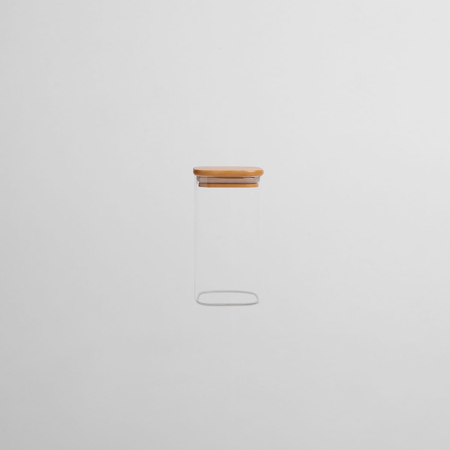 Recipiente de Almacenamiento Cuadrado de Vidrio 750 ml