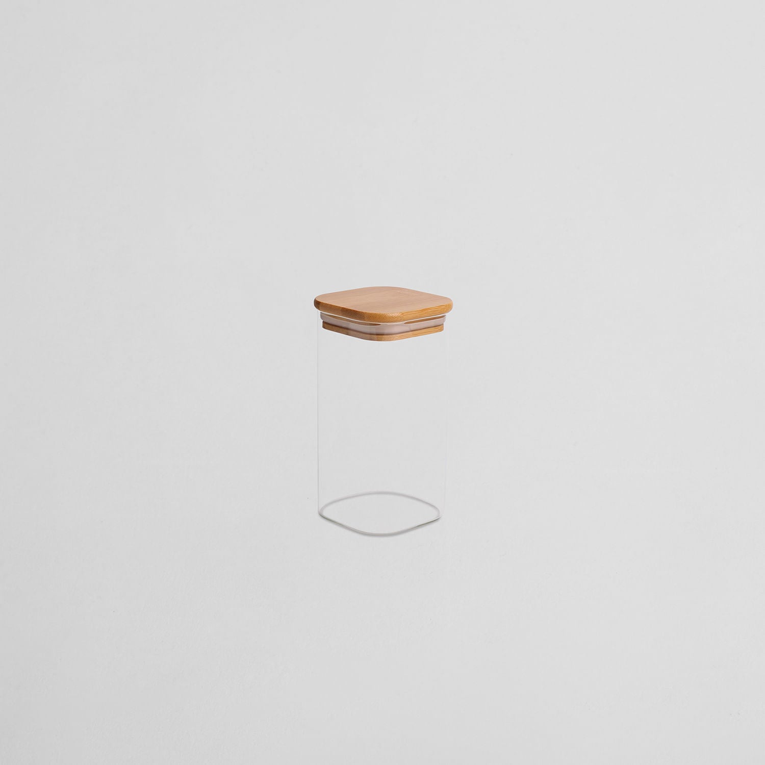 Recipiente de Almacenamiento Cuadrado de Vidrio 750 ml