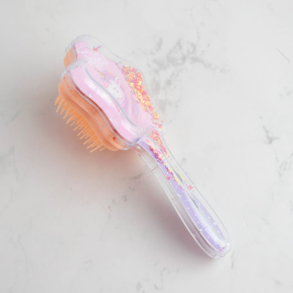 Cepillo Para Cabello En Forma De Estrella Rosado
