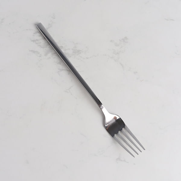 Tenedor Mango Recto-Plata