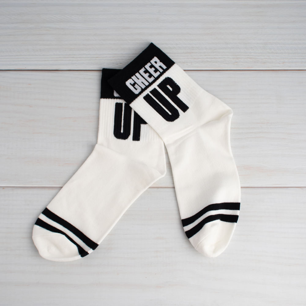 Calcetines A Rayas Blanco