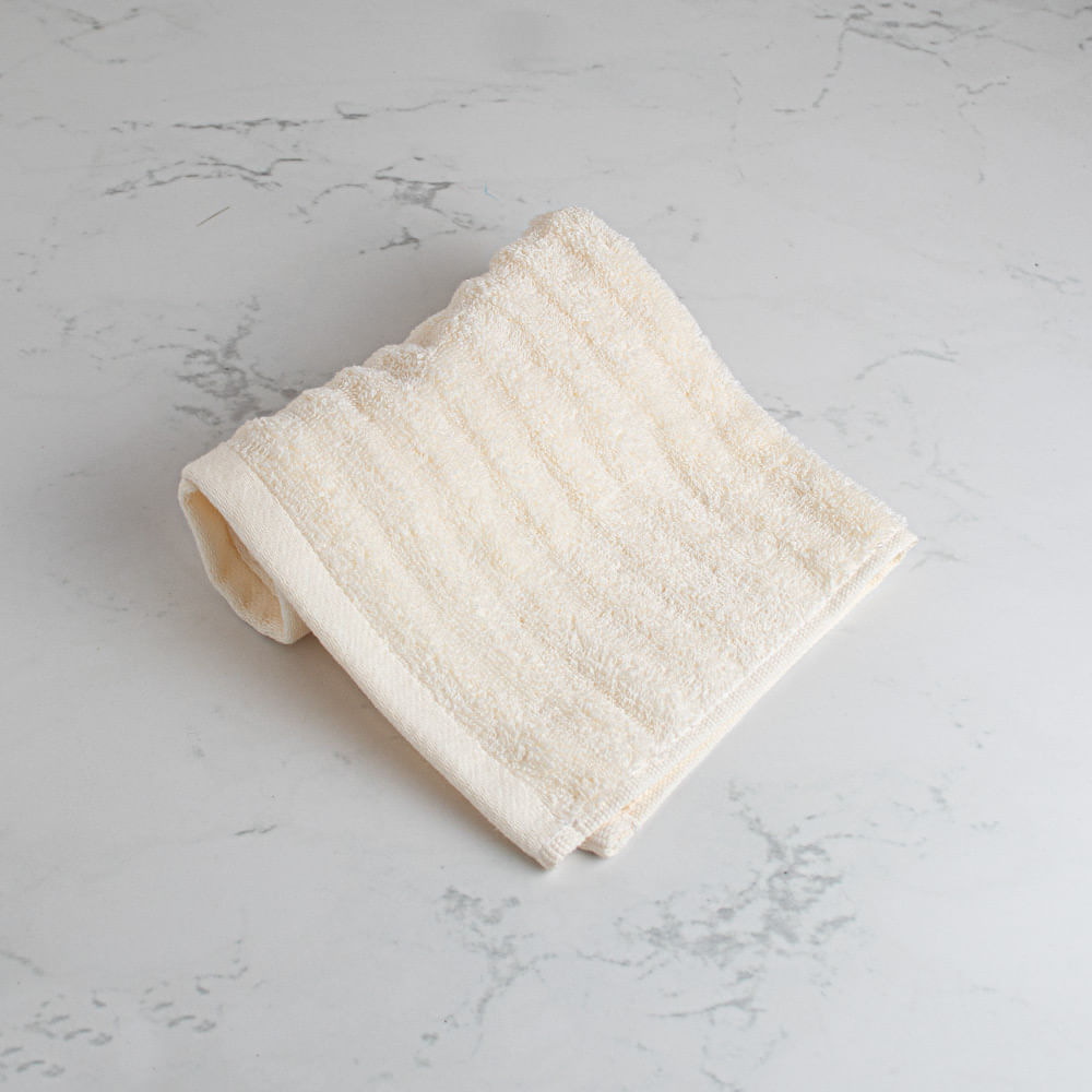 Toalla Cuadrada Rayas Beige