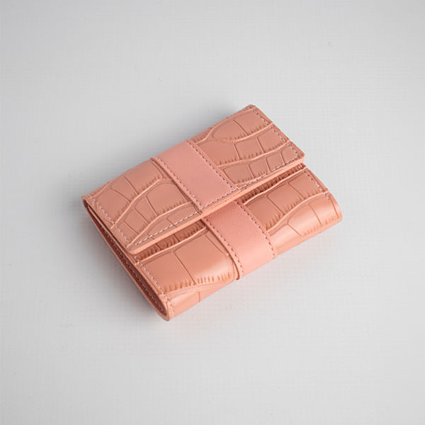 Billetera Texturizada Rosa